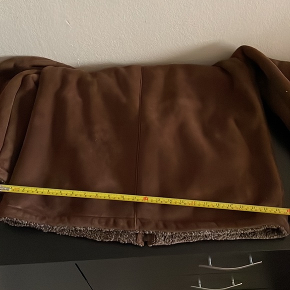 Brown microsuede jacket. Size L.  Weatherproof garment co. brand - Picture 14 of 16